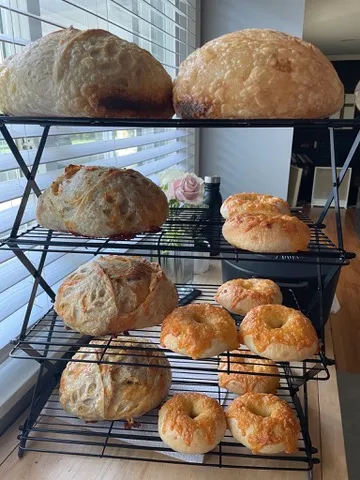 Seeded boule encrusted with sesame, sunflower, and pumpkin seeds